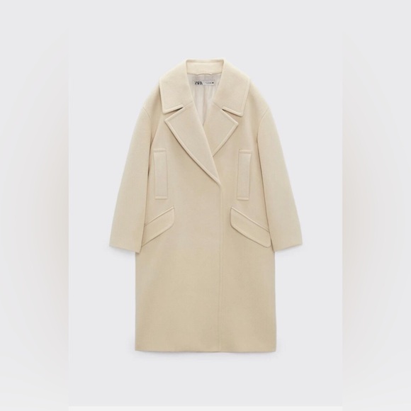 FIRM PRICE Zara cream coat - Picture 3 of 4